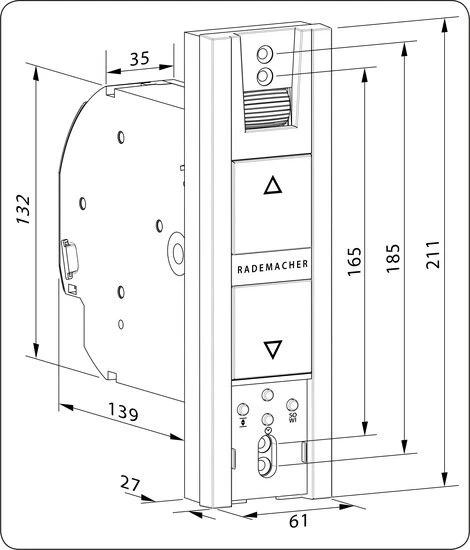 Rademacher Zwijacz do rolet RolloTron Basis 1100