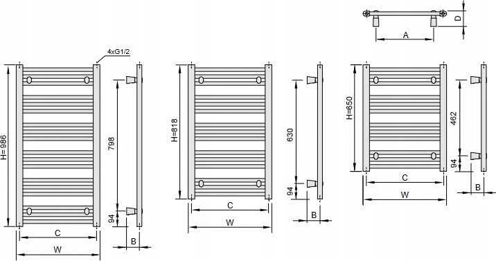 RADIATORIUS ENIX LAZ.PINI 0508/0650 Baltas RAL9016