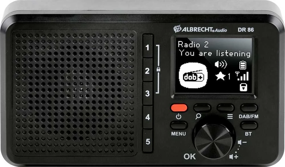 Albrecht DR 86 nešiojamas radijas senjorams