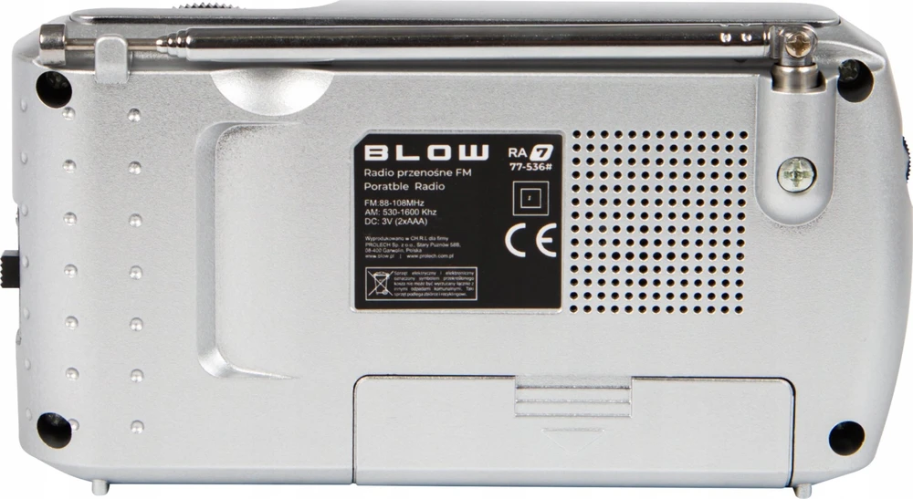 AM/FM BLOW RA7 nešiojamas analoginis radijas