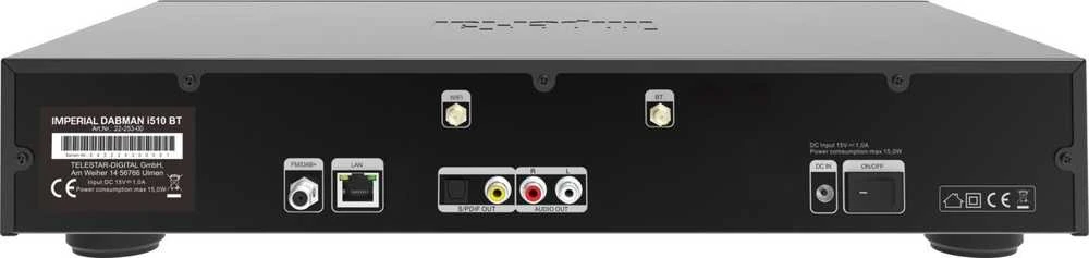Carruzzo Imperial DABMAN i510BT Internetas Skaitmeninis Juoda