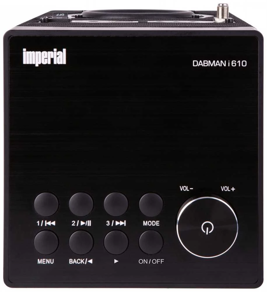 Radijo imtuvas Imperial DABMAN i610, Juodos spalvos