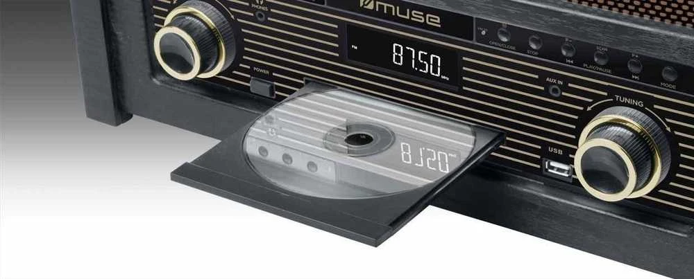 Muse MT-115W patefonas, Juodas