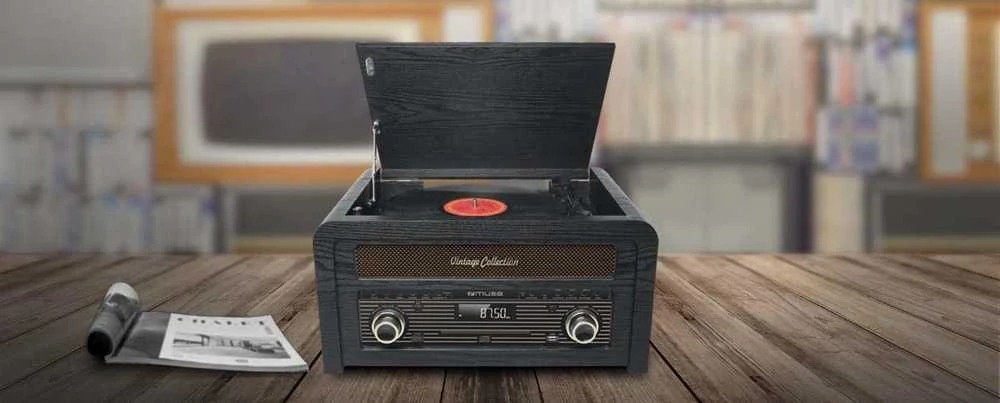 Muse MT-115W patefonas, Juodas
