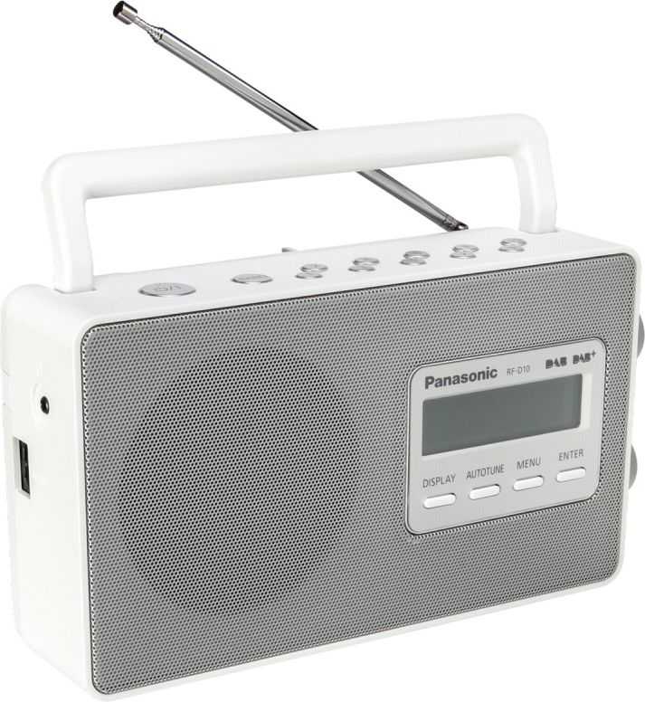 Panasonic RF-D10EG nešiojamas DAB radijas 2 vatai sidabrinis
