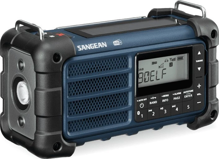 Nešiojamasis „Sangean MMR-99 DAB+“ avarinis radijas, vandenyno mėlynas