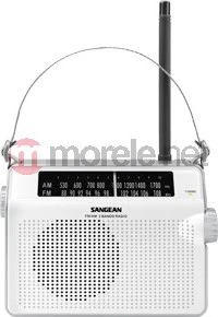 Retro radijas su dirželiu Sangean AM / FM baltas / PR-D6