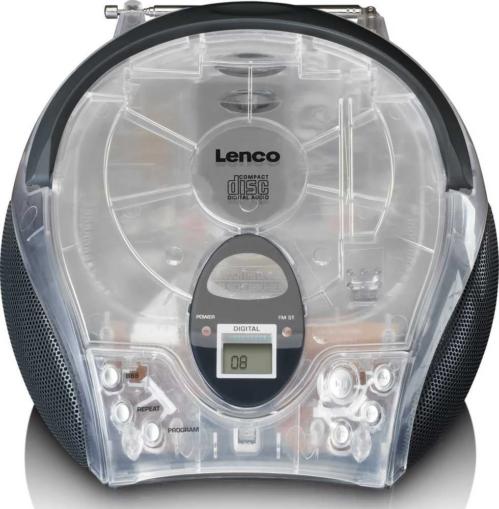 Grotuvas Lenco SCD-24 transparent