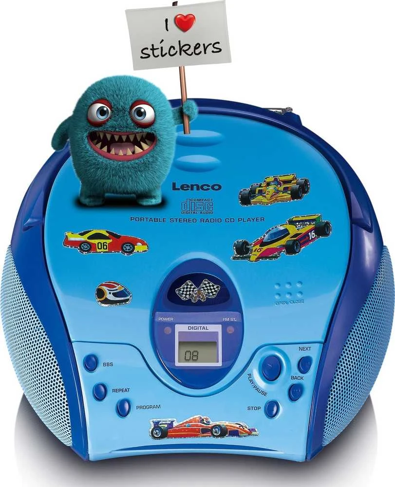 Grotuvas Lenco SCD-24kids mėlynas