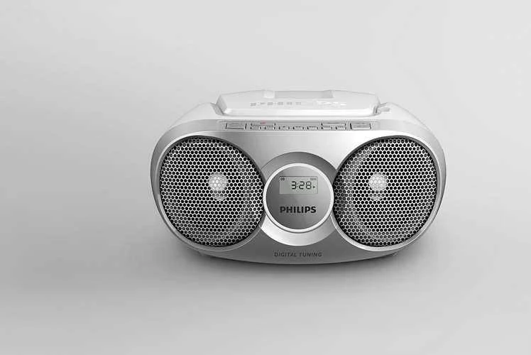 Muzikinis centras Philips CD Soundmachine AZ215S Sidabrinis 3W Skaitmeninis derinimas