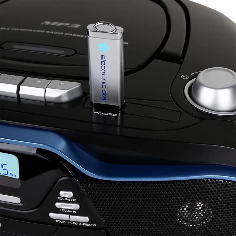 Grotuvas Trevi CMP 574 USB Mėlyna CD USB Cassette