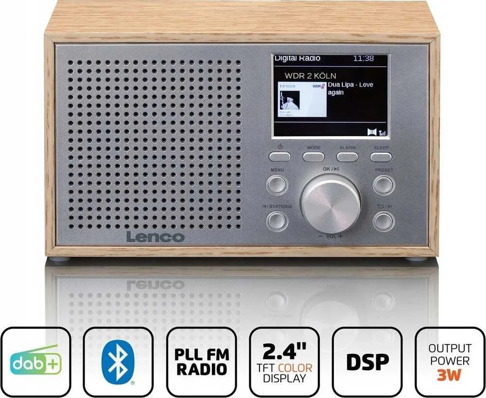 Radijo imtuvas Lenco Lenco DAR-017WD medinis