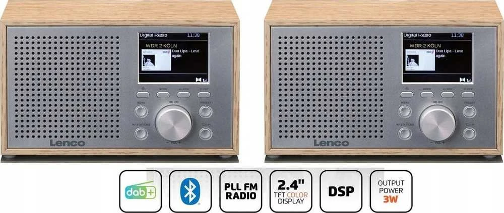 Radijo imtuvas Lenco Lenco DAR-017WD medinis