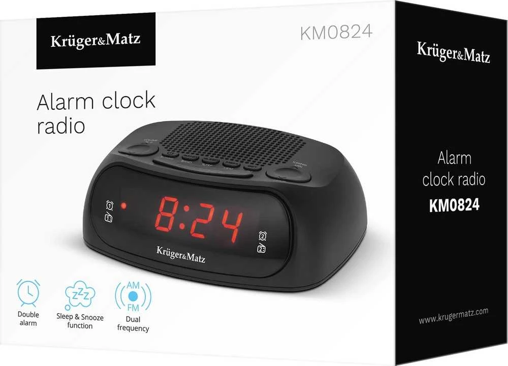 Kruger & Matz laikrodžio radijo modelis KM0824