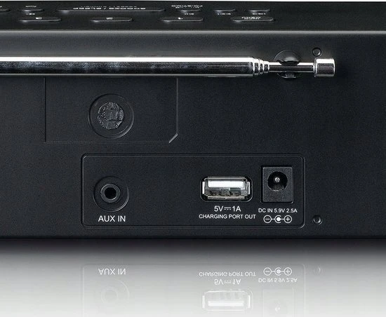 Radijo žadintuvas Lenco LENCO CR-640BK DAB+/FM Stereo radio budzik su BT i 2x4W RMS