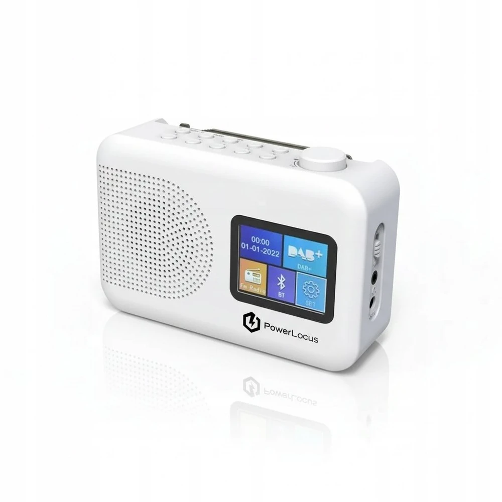 Radijo žadintuvas PowerLocus DAB+ FM/AM radijas, žadintuvas