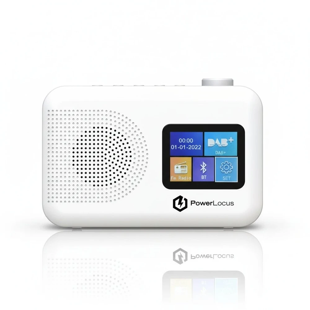Radijo žadintuvas PowerLocus DAB+ FM/AM radijas, žadintuvas