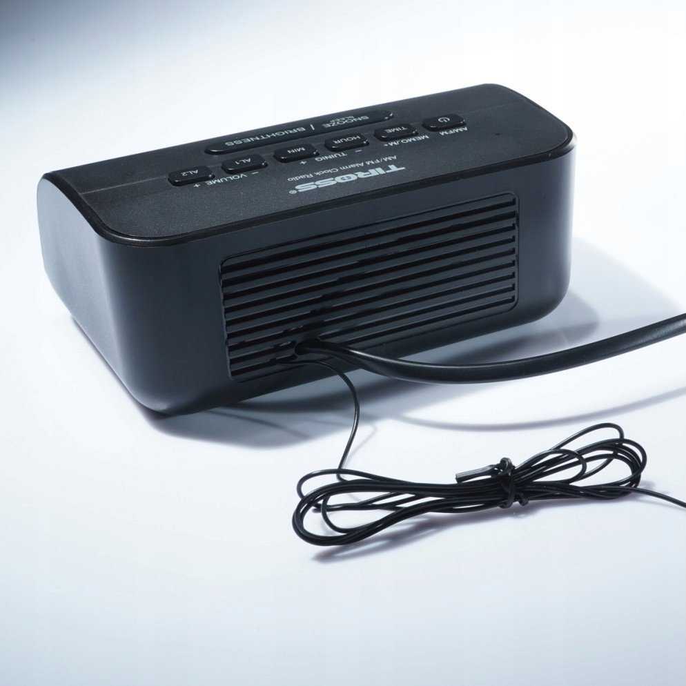 Radijo žadintuvas Tiross Radijo žadintuvas AM/FM su wyświetlaczem LED TS-490 Tiross