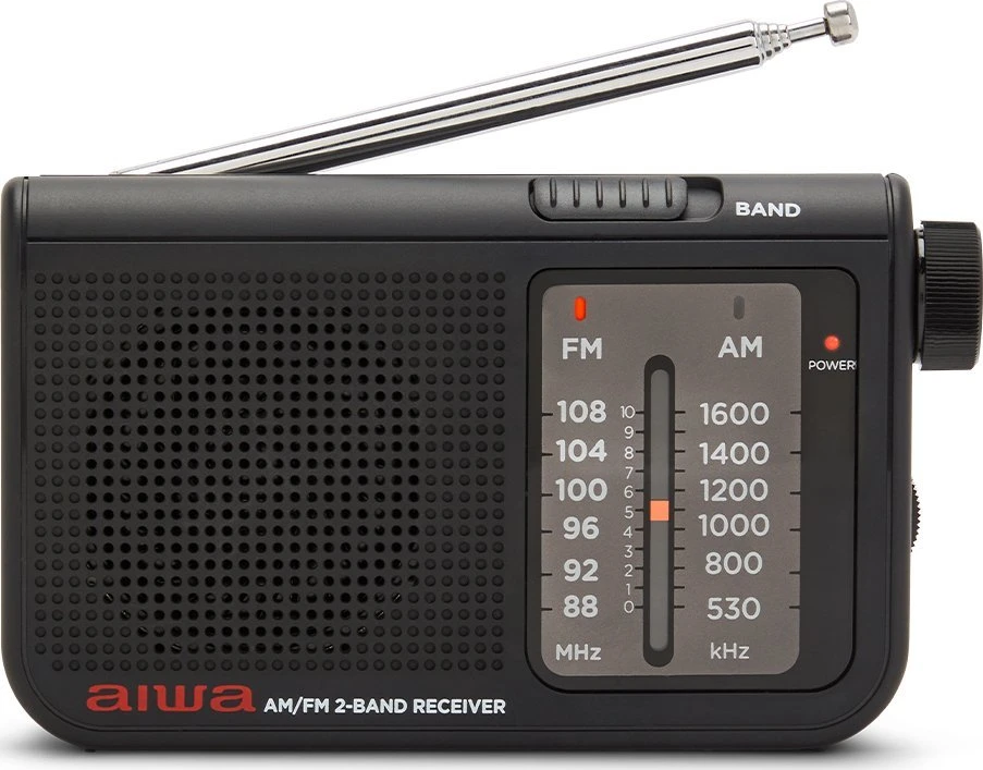 Aiwa Radijo imtuvas FM/AM su 3.5mm lizdu, juodas
