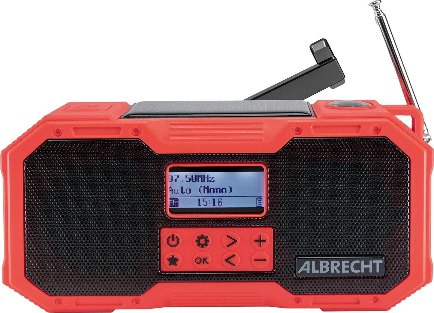 Carruzzo Albrecht DR 112 Skaitmeninis Juoda, Raudona