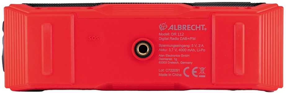 Carruzzo Albrecht DR 112 Skaitmeninis Juoda, Raudona