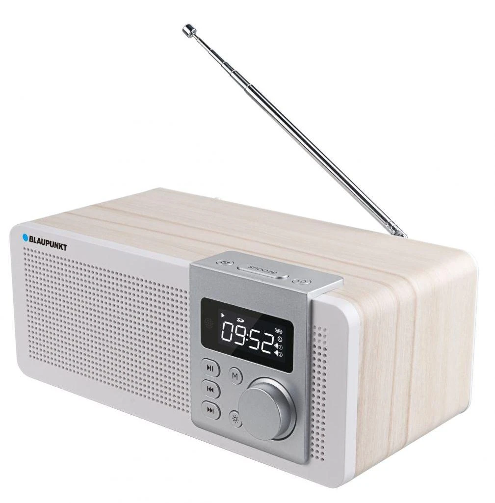 Nešiojama Radijo Stotis - Blaupunkt PP14BT Bluetooth MP3 Žadintuvas Sidabrinė/Juoda/Balta