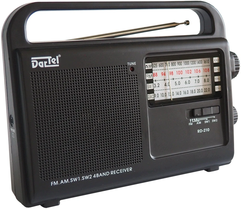 Radio Dartel Nešiojamas RD-210 juodas