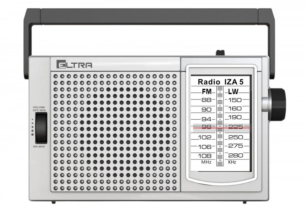 Eltra Radio iza-5 Sidabrinė