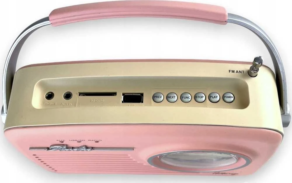 Eltra Radio LUIZA RETRO SP-11 MP3 USB SD Rožinė