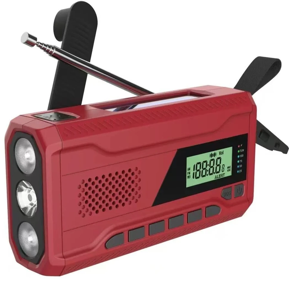 Extralink Radio Nešiojamasis radijo imtuvas su avariniu maitinimo bloku ir dinaminiu žibintuvėliu