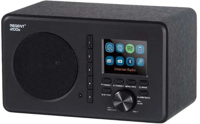 Radio Ferguson Regent i200s (Juodas) (Spotify, DAB, FM, USB, AUX IN, Bluetooth)