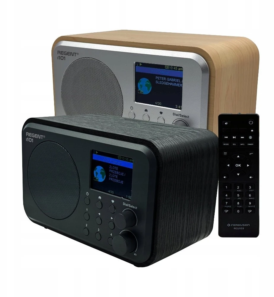 FEG Radio internetowe Ferguson Regent i101 | DAB+ | FM RDS / Akumuliatorius 2000 mAh (Juoda)