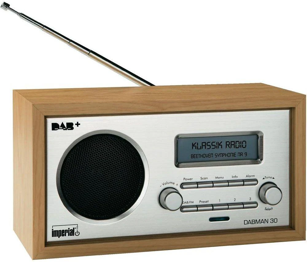 Radijas Imperial DABMAN 30 DAB+/FM, medinis