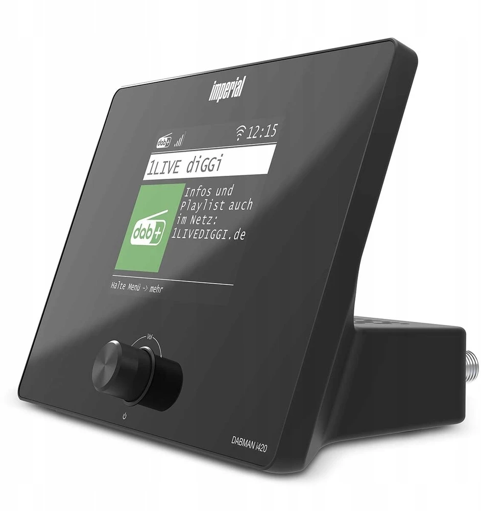 Imperial DABMAN i420 internetinis radijas - DAB+, FM, BT, USB - juodas