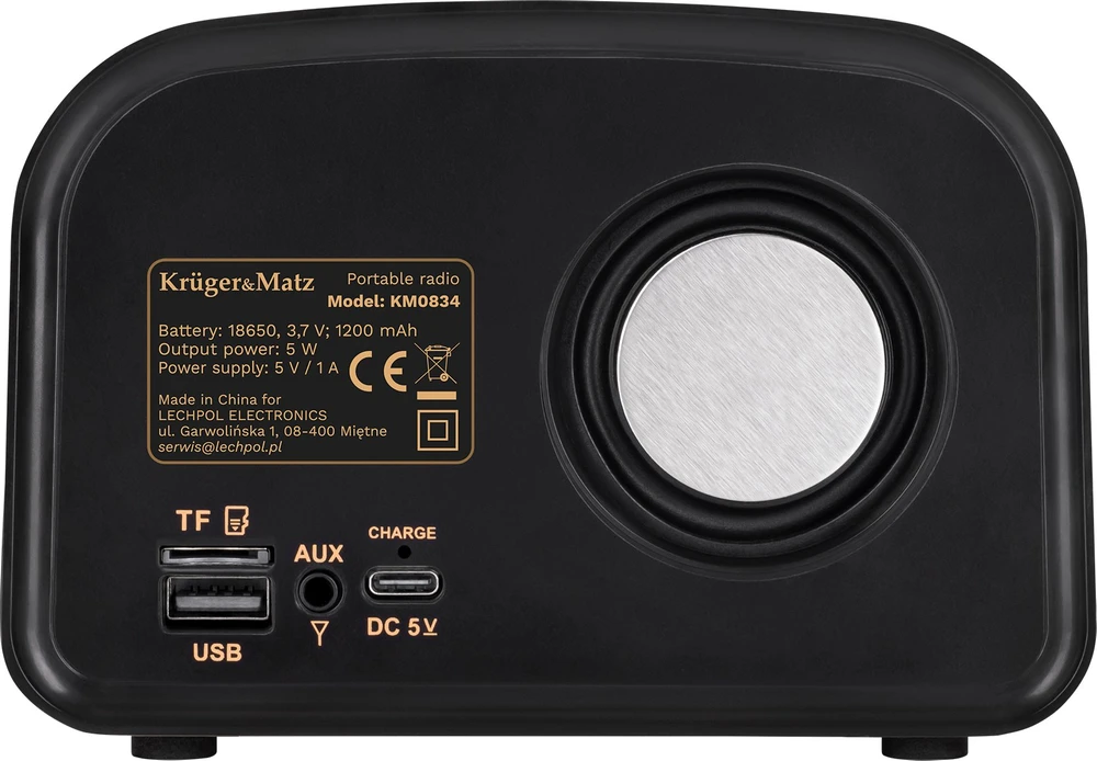 Kruger & Matz Radio KrugerMatz analoginis nešiojamas radijo imtuvas, modelis KM0834