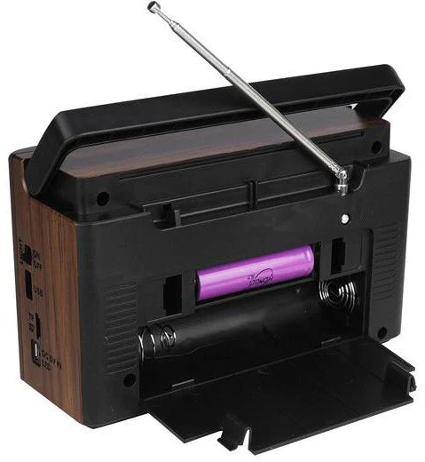 Nešiojamasis radijas LTC ELMA RETRO Bluetooth USB žibintuvėlis
