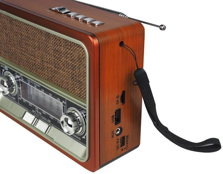Nešiojamasis radijas LTC Radio NETTA RETRO Bluetooth USB su žibintuvėliu