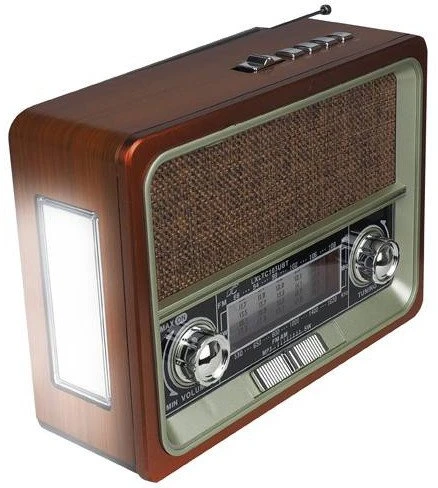Nešiojamasis radijas LTC Radio NETTA RETRO Bluetooth USB su žibintuvėliu