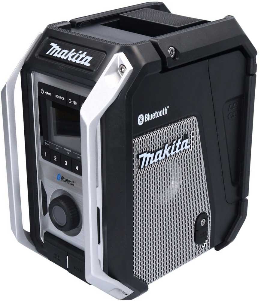 Radijas Makita DMR114B (su Bluetooth, USB, MP3 jungtimis, sub-woofer)