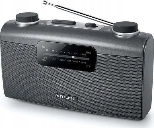 Muse | Portable radio | M-058R | AUX in | Juodas