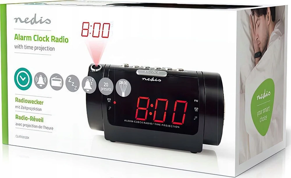 Radio Nedis CLAR005BK radio Juodas