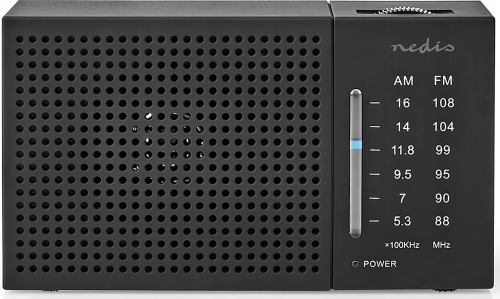 Radijas Nedis RDFM1200BK radijas Portable Analog Juodas