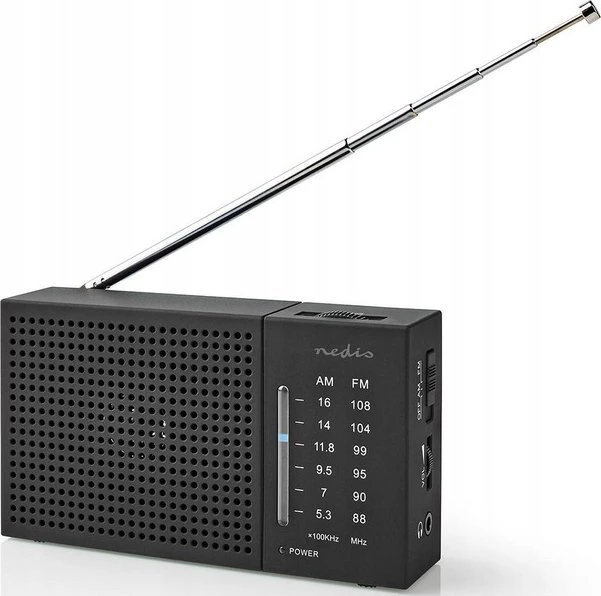 Radijas Nedis RDFM1200BK radijas Portable Analog Juodas