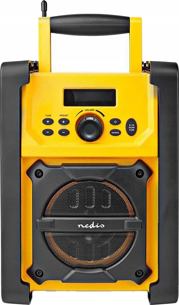 NEI Nedis RDFM3100YW radijo imtuvas Darbo vieta Skaitmeninis Juoda, Geltona