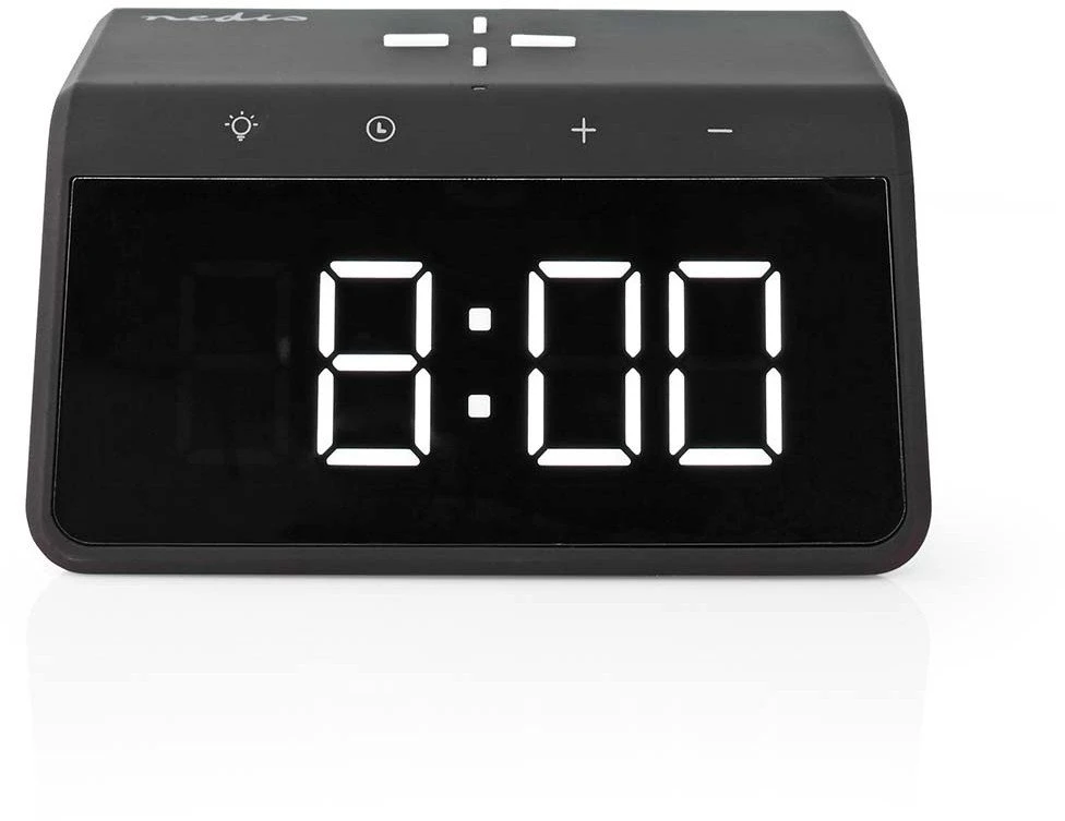 Radio Nedis Žadintuvas Nedis WCACQ30BK 5–15 W 2x alarm pašvietimas Juodas