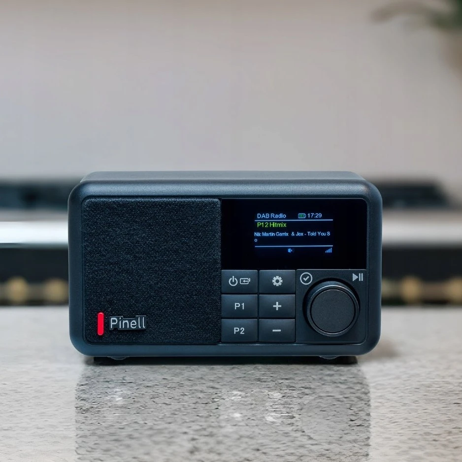 Radijas PINELL Radio Pinell Kompaktiškas Bluetooth žadintuvas DAB+/FM