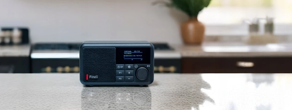 Radijas PINELL Radio Pinell Kompaktiškas Bluetooth žadintuvas DAB+/FM