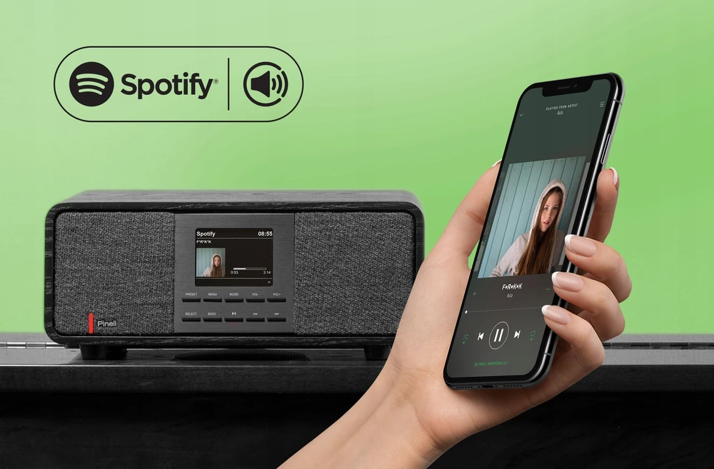 Radio PINELL ELEGANCKIE Radijas SUPERSOUND 501 DAB+ FM WIFI