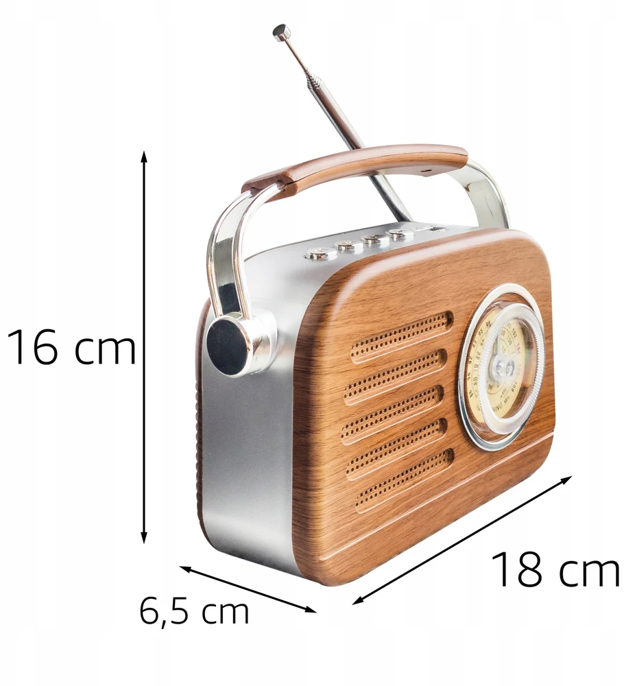 Retoo FM radijas radijas su „Bluetooth“ / FM radijas su „Bluetooth“ raudonas