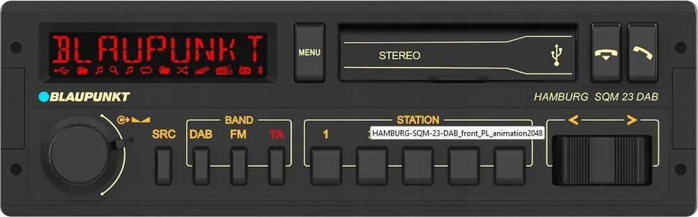 Automagnetola Blaupunkt automobilinis radijas Hamburg SQM 23 DAB